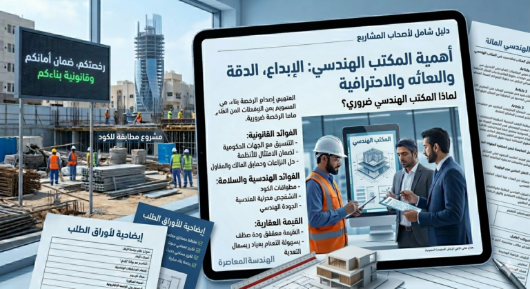 مكتب هندسي: كل ما تحتاج معرفته قبل اختيار الشريك المناسب لمشروعك