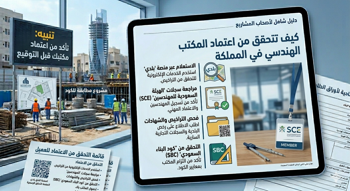 كيف أعرف أن المكتب الهندسي معتمد؟