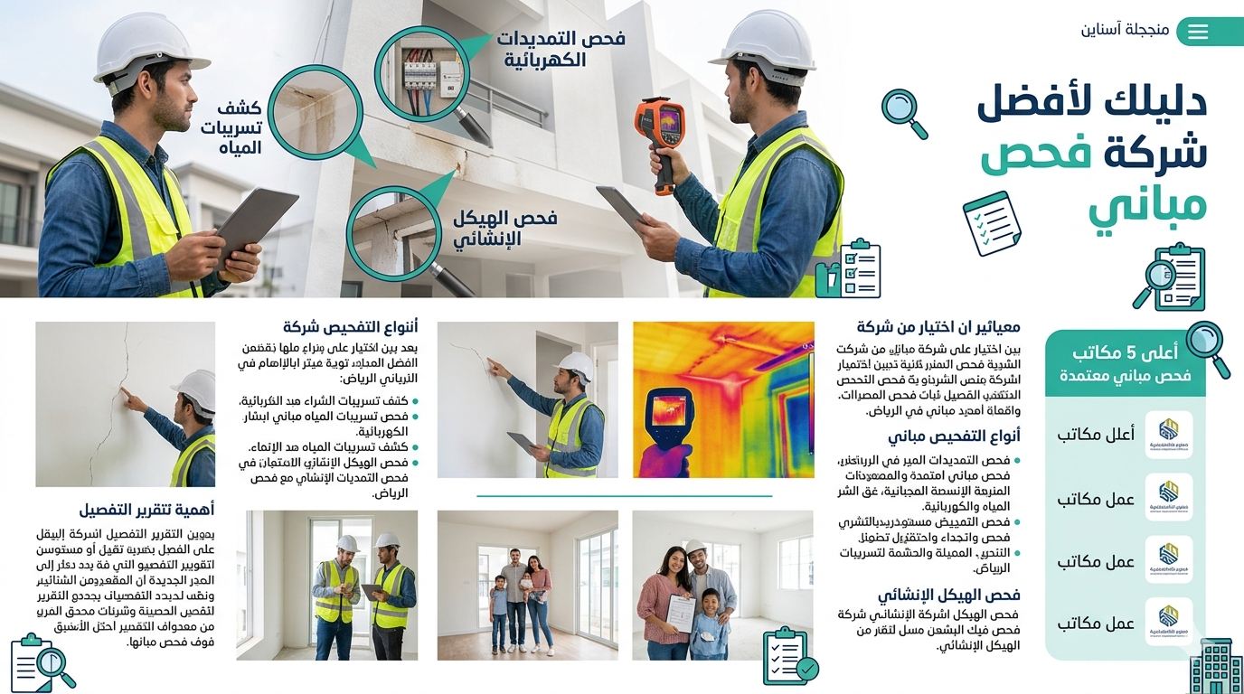 ما هي أفضل شركة فحص مباني؟