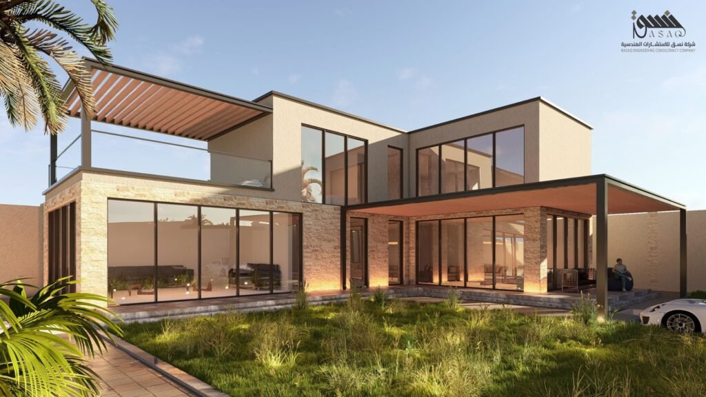 تصميم شاليه في حي الخير