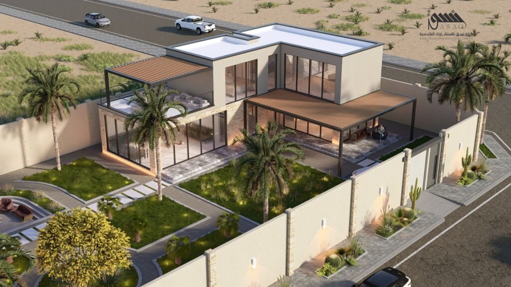 تصميم شاليه في حي الخير