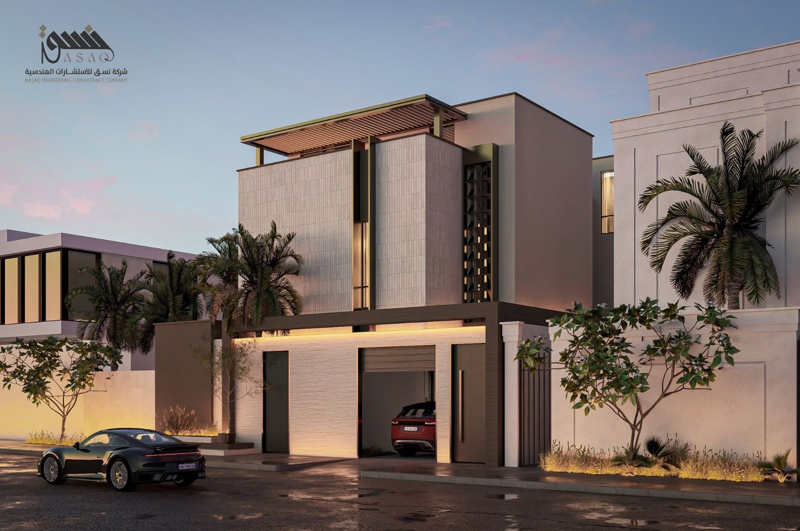 تصميم معماري فيلا النرجس