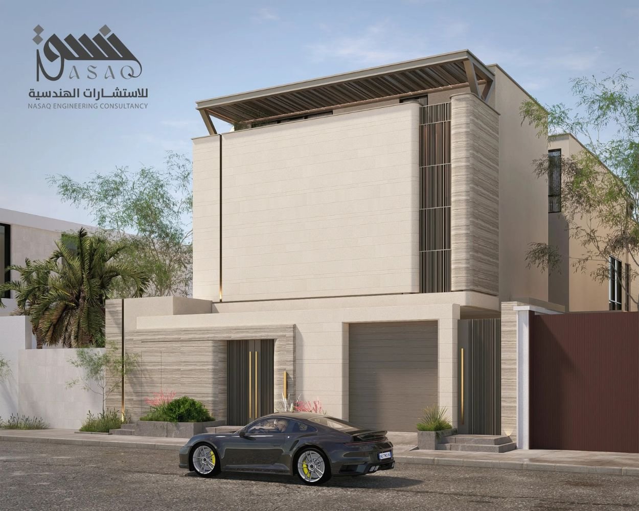 تصميم فيلا سكنية حي النرجس